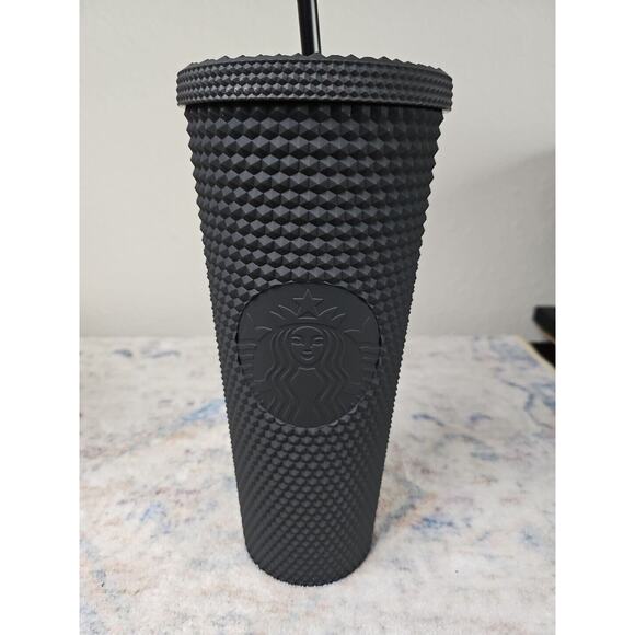 Disney Starbucks 50th Anniversary Black Geometric Studded Coffee Drink Tumbler - Picture 2 of 9